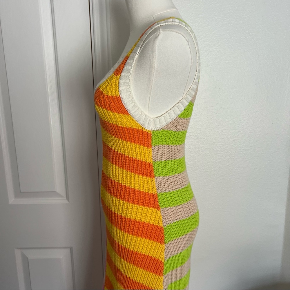STAUD Seashore Ribbed Knit Tank Midi Dress - Picture 5 of 9